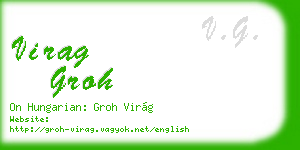 virag groh business card